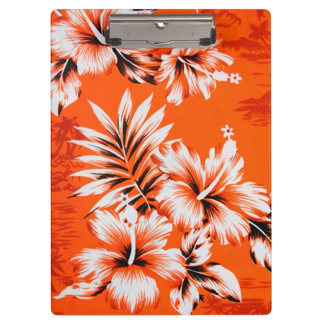 Porte-bloc Arrière - plan hawaïen de fleur de ketmie (Devant)
