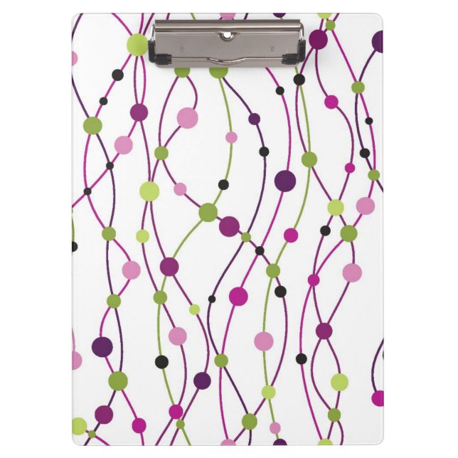 Porte-bloc Arrière - plan multicolore de point (Devant)