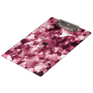 Porte-bloc Arrière - plan rose doux de coeurs de Kawaii