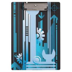 Porte-bloc Arrière - plan tramé technique 3