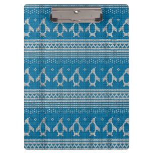 Porte-bloc Arrière - plan tricoté par bleu