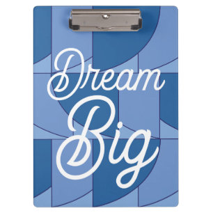 Porte-bloc Art Abstrait géométrique bleu