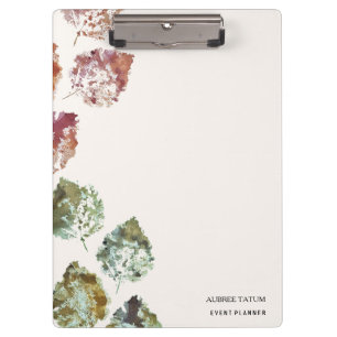 Porte-bloc Art aquarelle rustique Feuilles d'automne