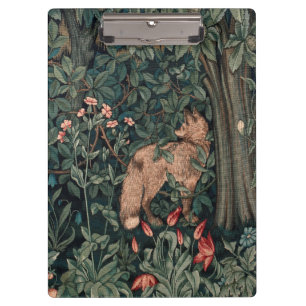 Porte-bloc Art de faune de renard de verdure de William Morri