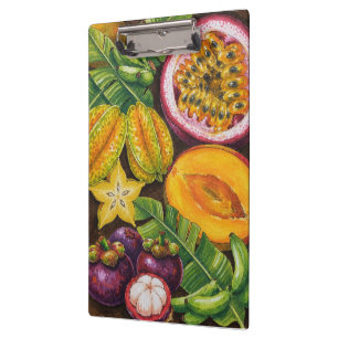 Porte-bloc Art de fruits tropicaux Décor de cuisine exotiqu