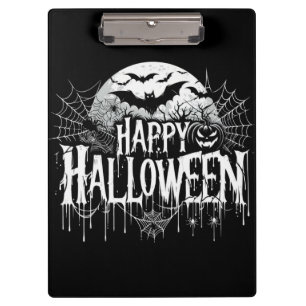 Porte-bloc Art de Halloween heureux vintage
