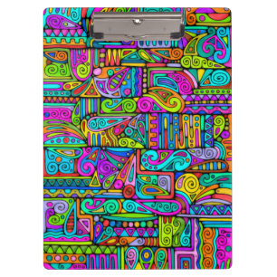 Porte-bloc Art de motif peint à la main et numériquement 5
