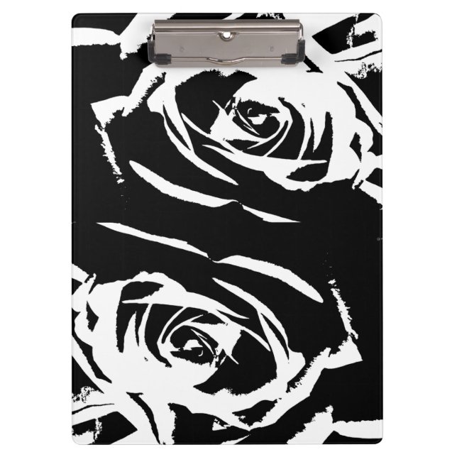Porte-bloc Art de rose postérisé (Devant)