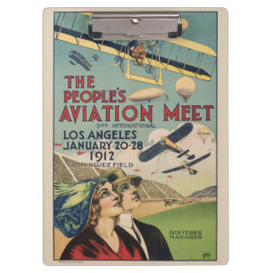 Porte-bloc Art de voyage Rétro 1912 Los Angeles Air Show