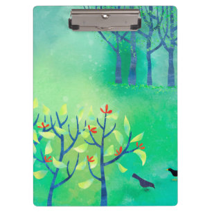 Porte-bloc Art du paysage vert moderne
