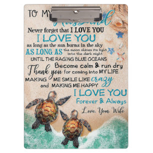 Porte-bloc Art Femme À Mon Mari Turtle