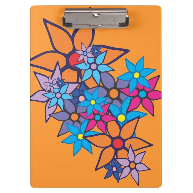 Porte-bloc Art floral Pop Motif N° 2 (Devant)