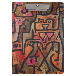 Porte-bloc Art moderne expressionniste abstrait de forêt de K