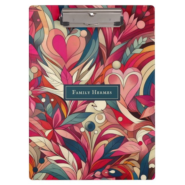 Porte-bloc Art Morris rose (Devant)