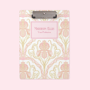 Porte-bloc Art Nouveau Féminin Fleur Rose Entreprise