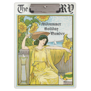 Porte-bloc Art Nouveau vintage Femme de la Saint-Jean Tournes