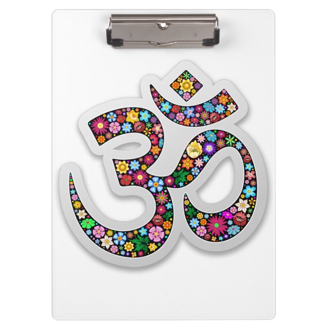 Porte-bloc Art symbolique floral Namaste (Devant)