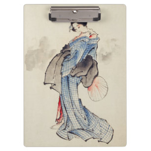 Porte-bloc Art traditionnel japonais de geisha en kimono