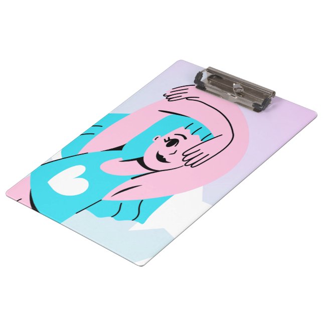 Porte-bloc art trans sur presse-papiers (Incliné)