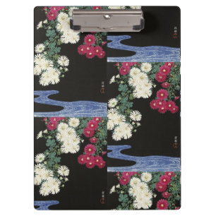 Porte-bloc Art vintage d'Ohara Koson sur le chrysanthème