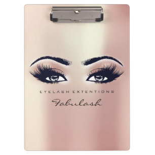 Porte-bloc Artiste maquillage Studio Brown Lashes Rose Pearly