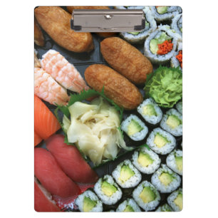 Porte-bloc Assortiment de favoris de sushi japonais