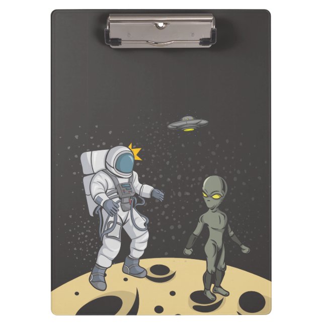Porte-bloc Astronaute et extraterrestre    (Devant)