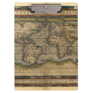 Porte-bloc Atlas vintage de carte du monde historique
