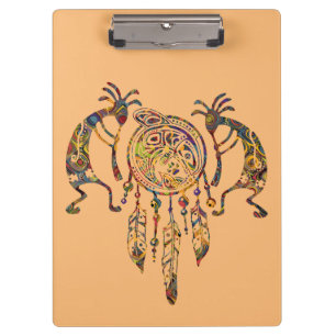 Porte-bloc Attrape-rêves Baleine Kokopelli Amérindien 2