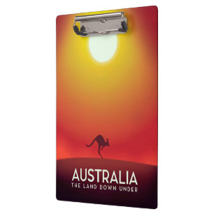 Porte-bloc Australie " Le pays du bas" impression de vacances