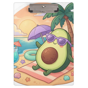 Porte-bloc Autocollant de vacances d'été Avocat Chill Mignon