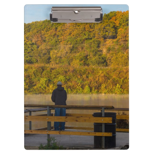 Porte-bloc Automne Pêche Lac Springfield (Devant)