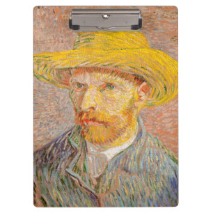 Porte-bloc Autoportrait de Vincent Van Gogh avec chapeau de p