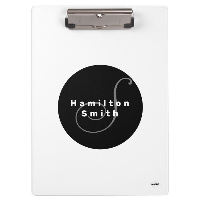 Porte-bloc avec monogramme - HAMbyWG (Devant)