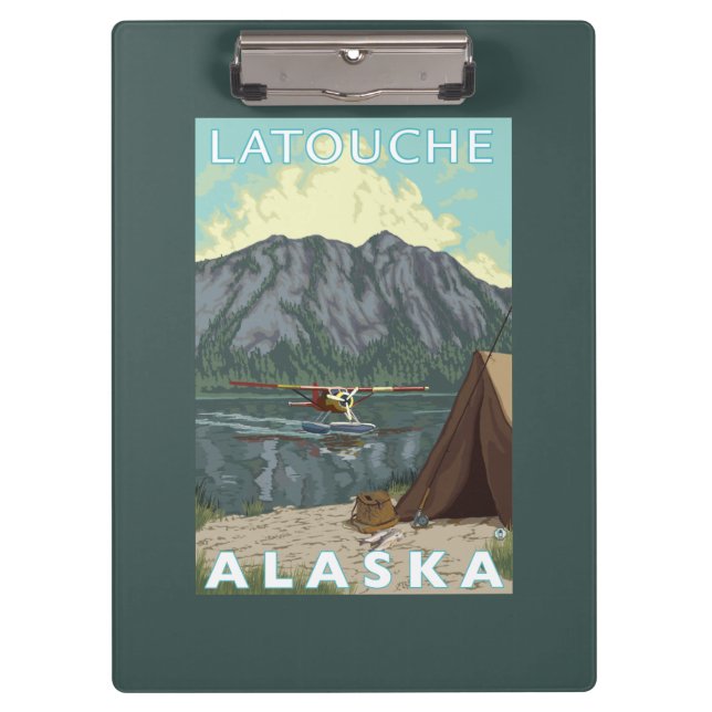 Porte-bloc Avion de Bush et pêche - Latouche, Alaska (Devant)