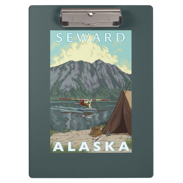 Porte-bloc Avion de Bush et pêche - Seward, Alaska (Devant)