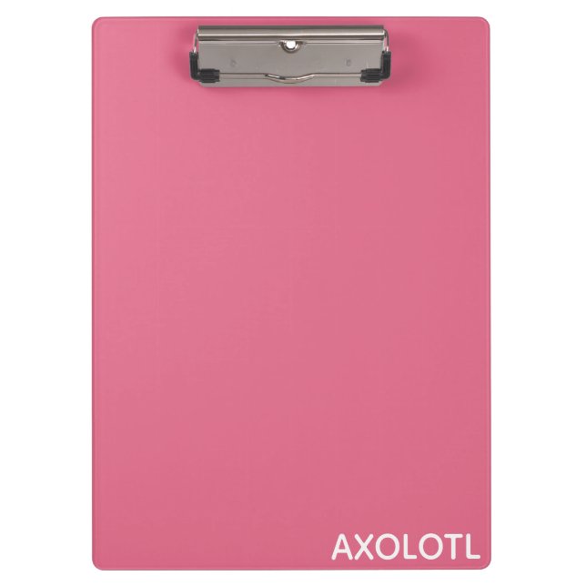 Porte-bloc Axolotl pink color name (Devant)