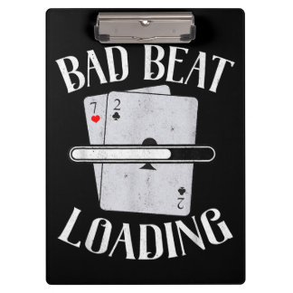 Porte-bloc Bad Beat Chargement Texas Holdem Casino Funny Poke