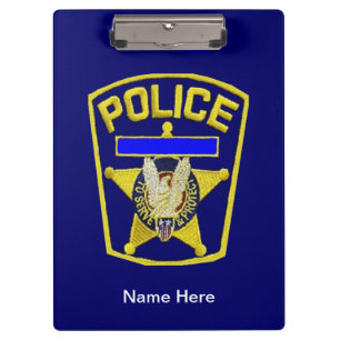 Porte-bloc Badge de police Porte - bloc acrylique personnalis