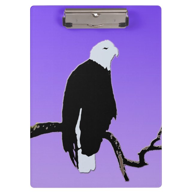 Porte-bloc Bald Eagle at Sunset - Art original de la faune (Devant)