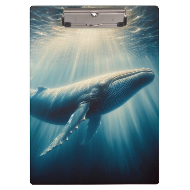 Porte-bloc baleine côtière/marine (Devant)