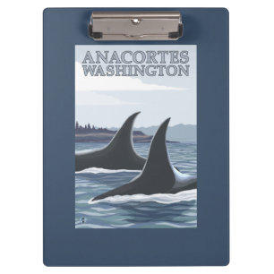 Porte-bloc Baleines #1 - Anacortes, Washington d'orque