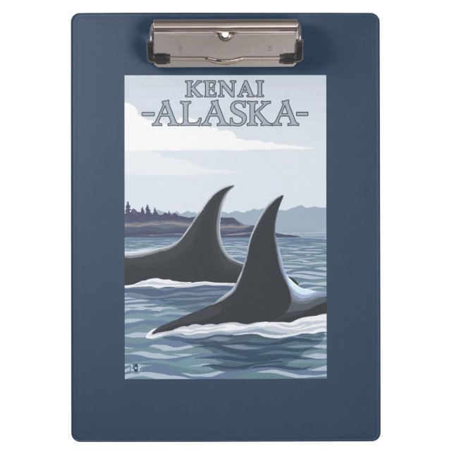 Porte-bloc Baleines #1 - Kenai, Alaska d'orque (Devant)