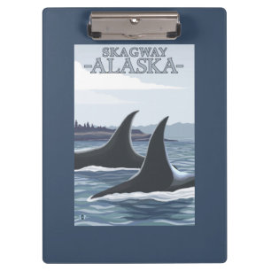Porte-bloc Baleines #1 - Skagway, Alaska d'orque