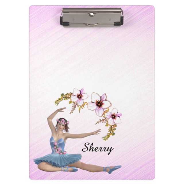 Porte-bloc Ballerina dans Blue Personal Pimk (Devant)