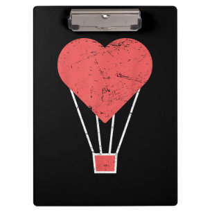 Porte-bloc Ballons à air chaud de coeur mignon