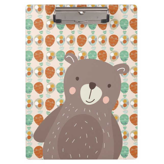 Porte-bloc Ballons Whimsical à air chaud (Devant)