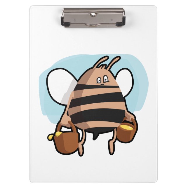 Porte-bloc Bande dessinée d'abeille (Devant)