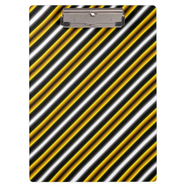 Porte-bloc Bandes arc-en-ciel blanc jaune (Devant)