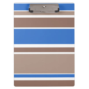 Porte-bloc Bandes Brown et bleues